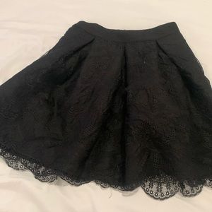 Charlotte Russe pleat lace skirt